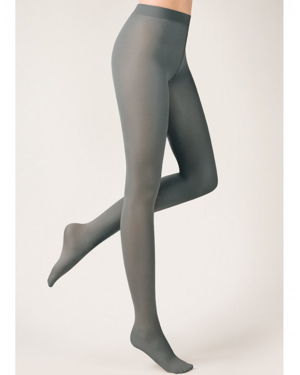 Collant opaque gris 3D Lycra