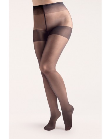 Collant grande taille renforcé noir 15den